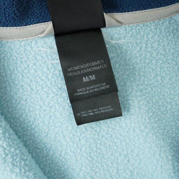 The North Face Full-Zip Fleece Jacket Outdoor Embroidered Logo Blue Women Size M - Picture 5 of 16